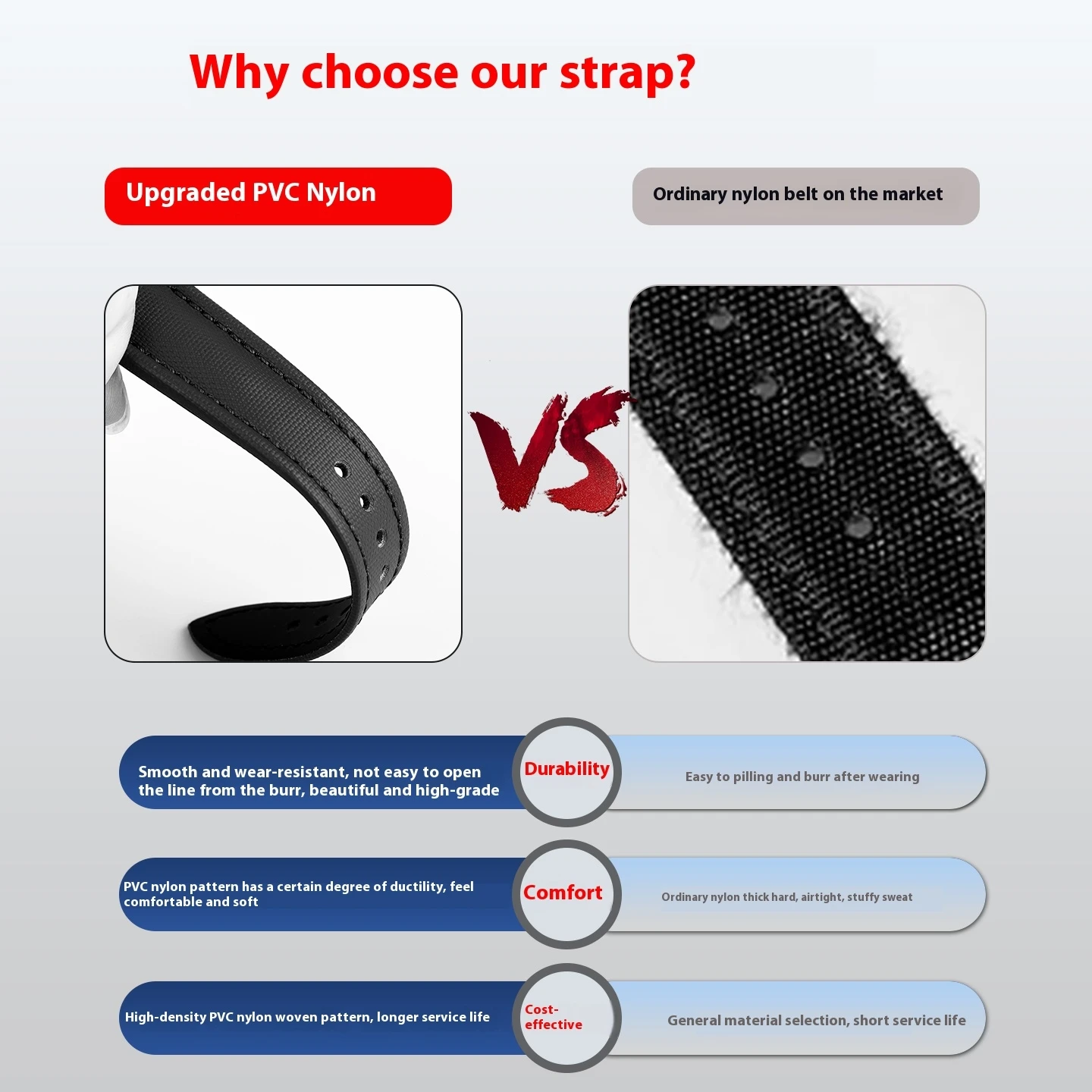 Correa de reloj de cuero con estampado de nailon Universal, 19mm, 20mm, 21mm, 22mm, para Longines CONQUEST L3.781.4 L3.782, correa de reloj de liberación rápida