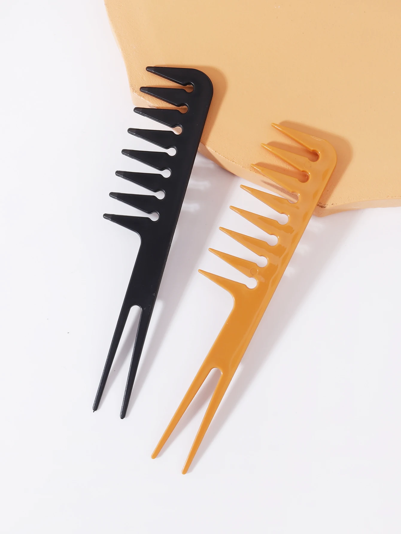 

Расческа для укладки, двусторонняя расческа, расческа с широкими зубцами, расческа для стрижки волос, расческа для вьющихся волос, специально для париков из натуральных волос