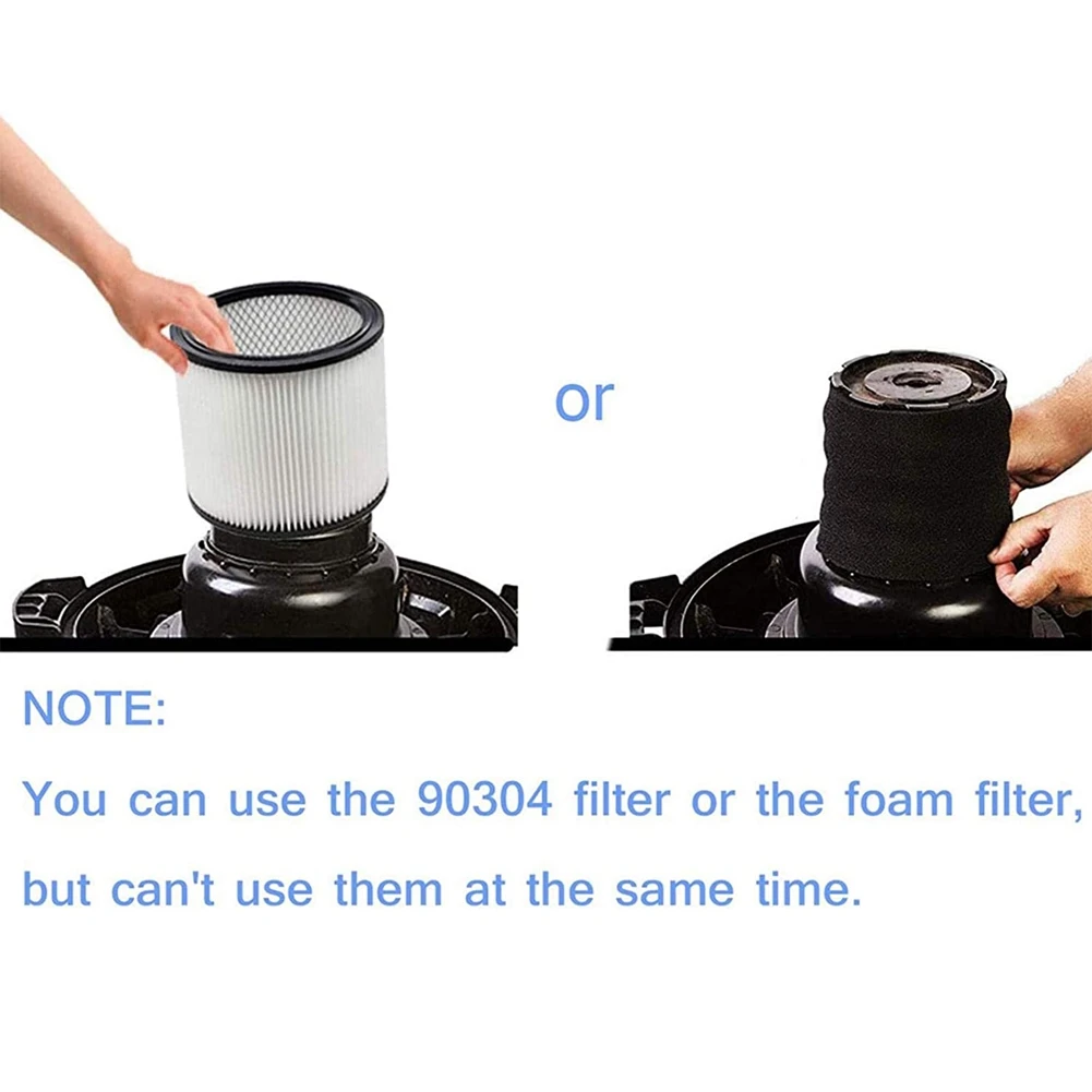 Washable and Reusable Foam Filter Suitable for Shop-Vac, Genie and VacMaster 90585 9058500 Vacuum Cleaners