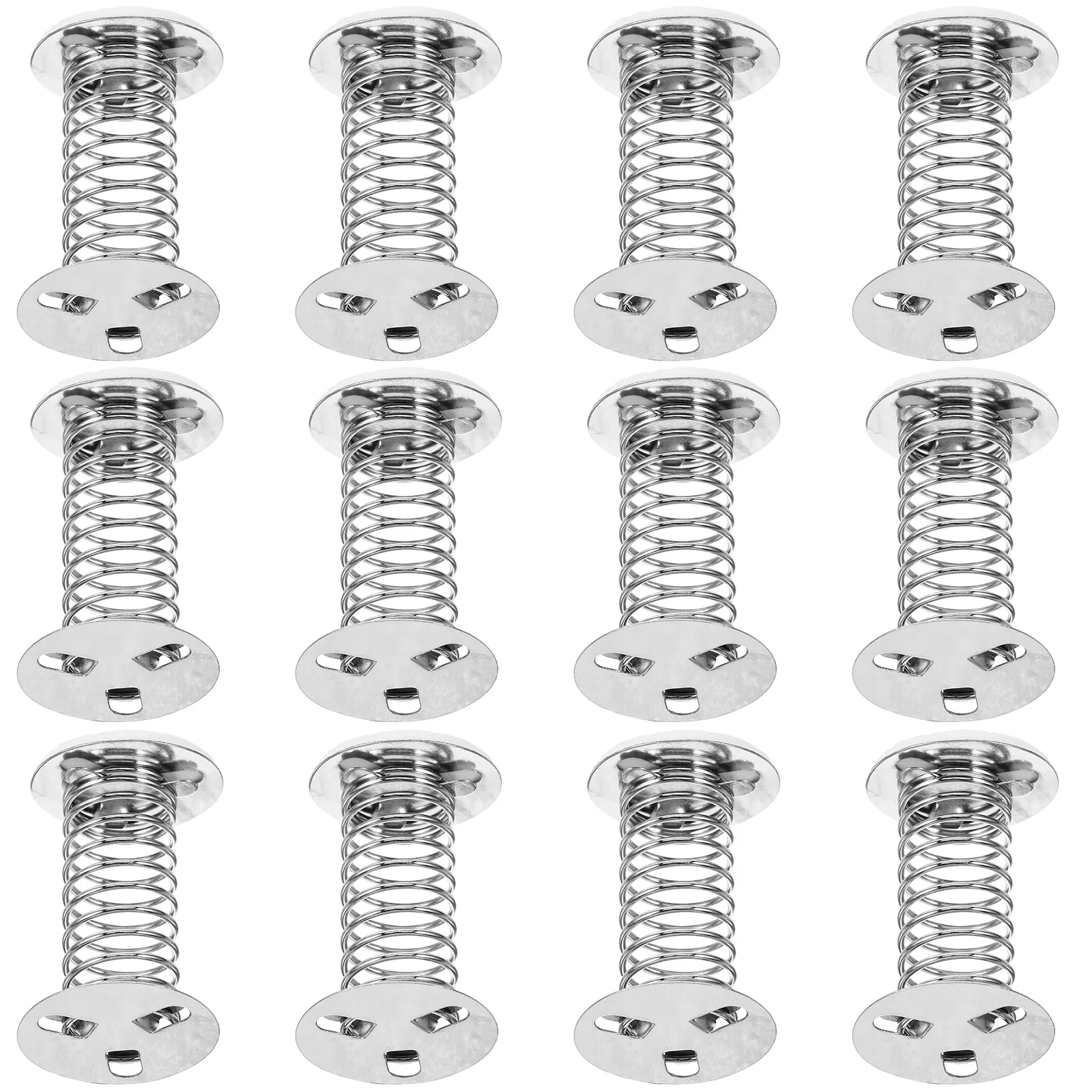 12 Pcs Spring Base Springs DIY Crafts Accessories Wobble for Silver Iron Adults Child