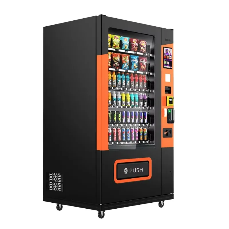 Gym Snack Drink Vending Machine High Protein Snack Low Sugar Beverage Setting Fits Fitness Center Customer Supplement Purchase