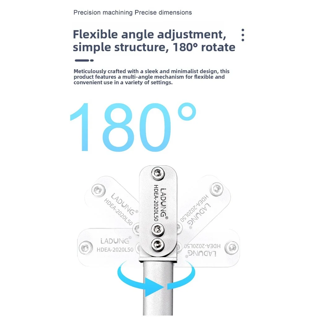 LADUNG Heavy/Light Duty Universal Swing Arm Robot Fixture Adjustable Fixing Arm LEA/HDEA Series Robotic Arm Accessories