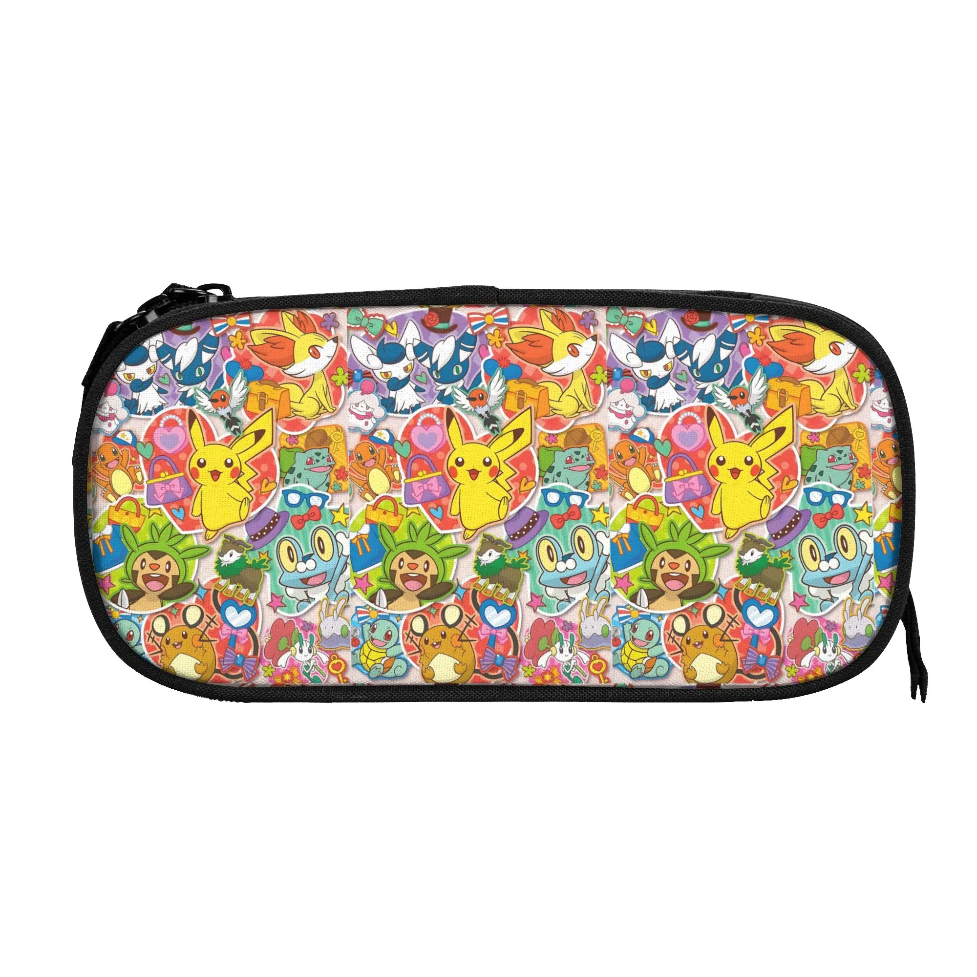 Custom Cartoon Pokemon Theme Large Capacity Bags for Child  Handheld Study Bag for Boys Gilrs Kids