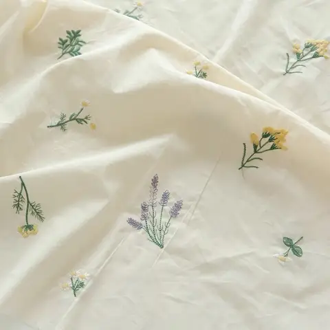 150x50cm 수 놓은 패브릭 코튼 포플린 패브릭 여름 의류 및 드레스 수제 DIY 천으로 식탁보 천