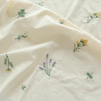 자수 원단 코튼 포플린 원단, 여름 의류 및 원피스, 수제 DIY 천, 식탁보 천, 150x50cm