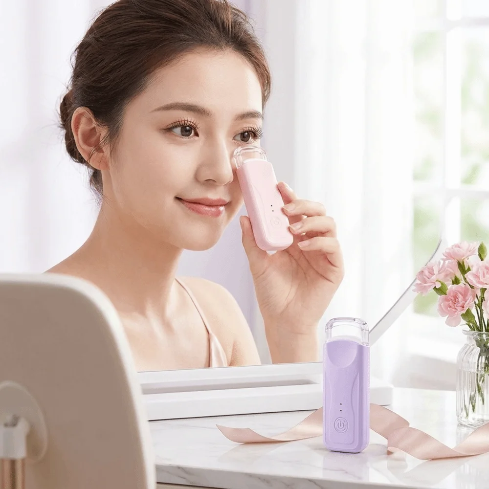 Fast Heating Heated Eyelash Curler Long-Lasting Lift USB Rechargeable Perm Eyelash Curler Heat Resistant Lightweight