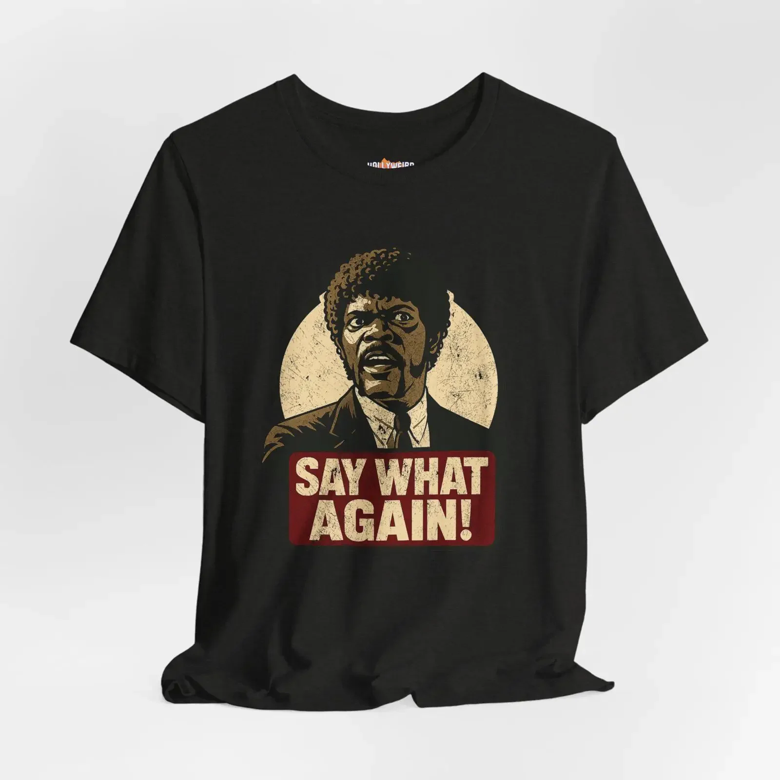 Pulp Fiction Jules Winnfield T Shirt Sam Jackson Movie Fan vintage Washed Unisex homme designer clothes Breathable streetwear