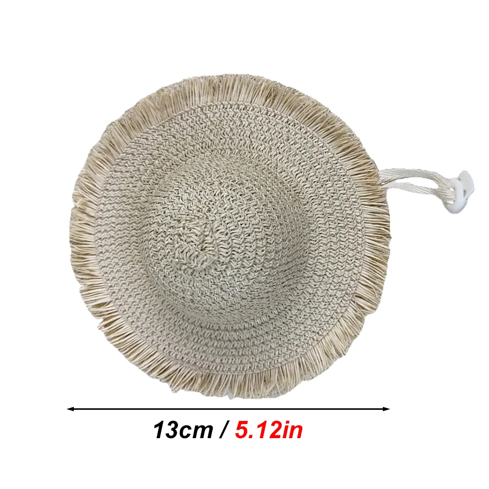 Sombrero para gatos y perros con borla correa ajustable playa - imagen 2