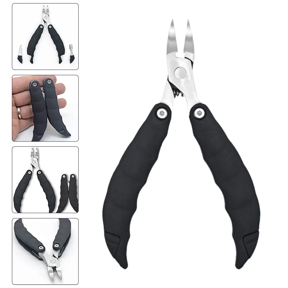

1Pcs Household Nail Trimmer Practical Stainless Steel Folding Toenail Clipper Black Foldable Nail Clipper Dead Skin Plier