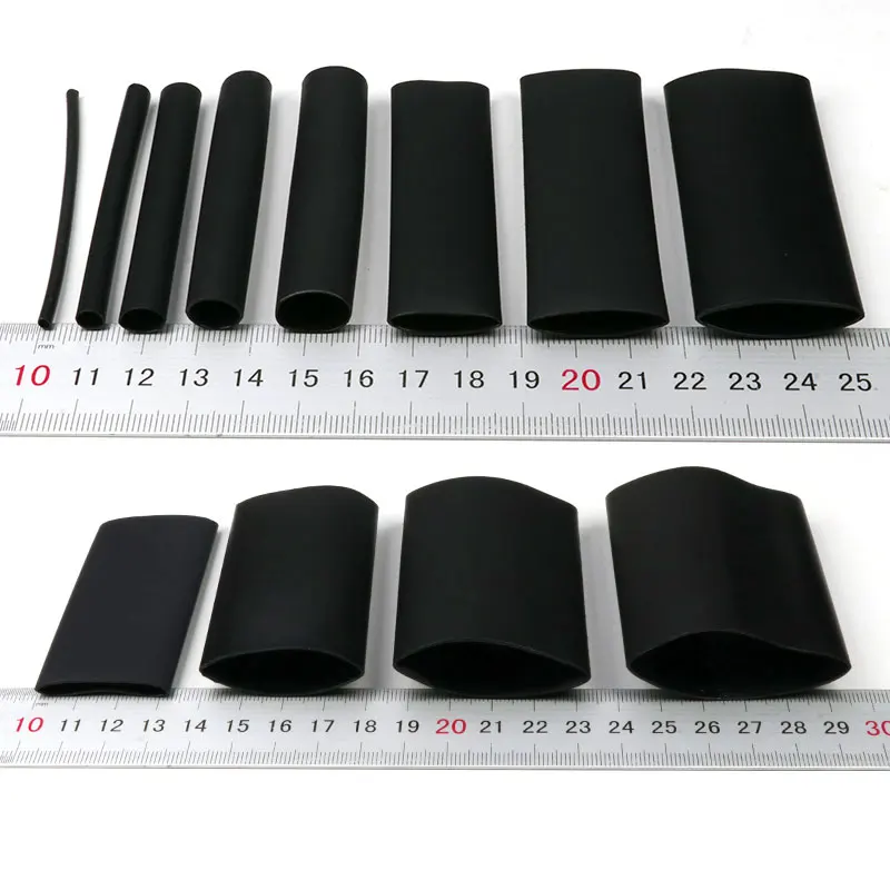 1~10m 4:1 Heat Shrink Tube 4 6 8 12 16 20 24 40 52mm Adhesive Lined Sleeve Wrap with Glue Dual Wall Tubing For Data Cable Repair