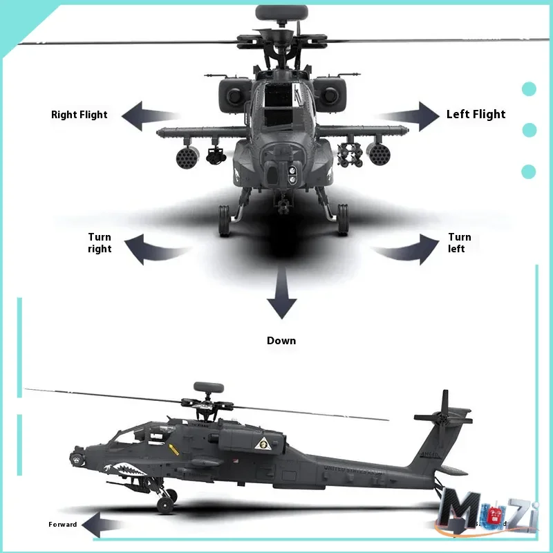 Yuxiang Apache F11S giroscópio de 6 eixos helicóptero RC GPS simulação 3D modelo de helicóptero de controle remoto RHSKY brinquedo adulto menino