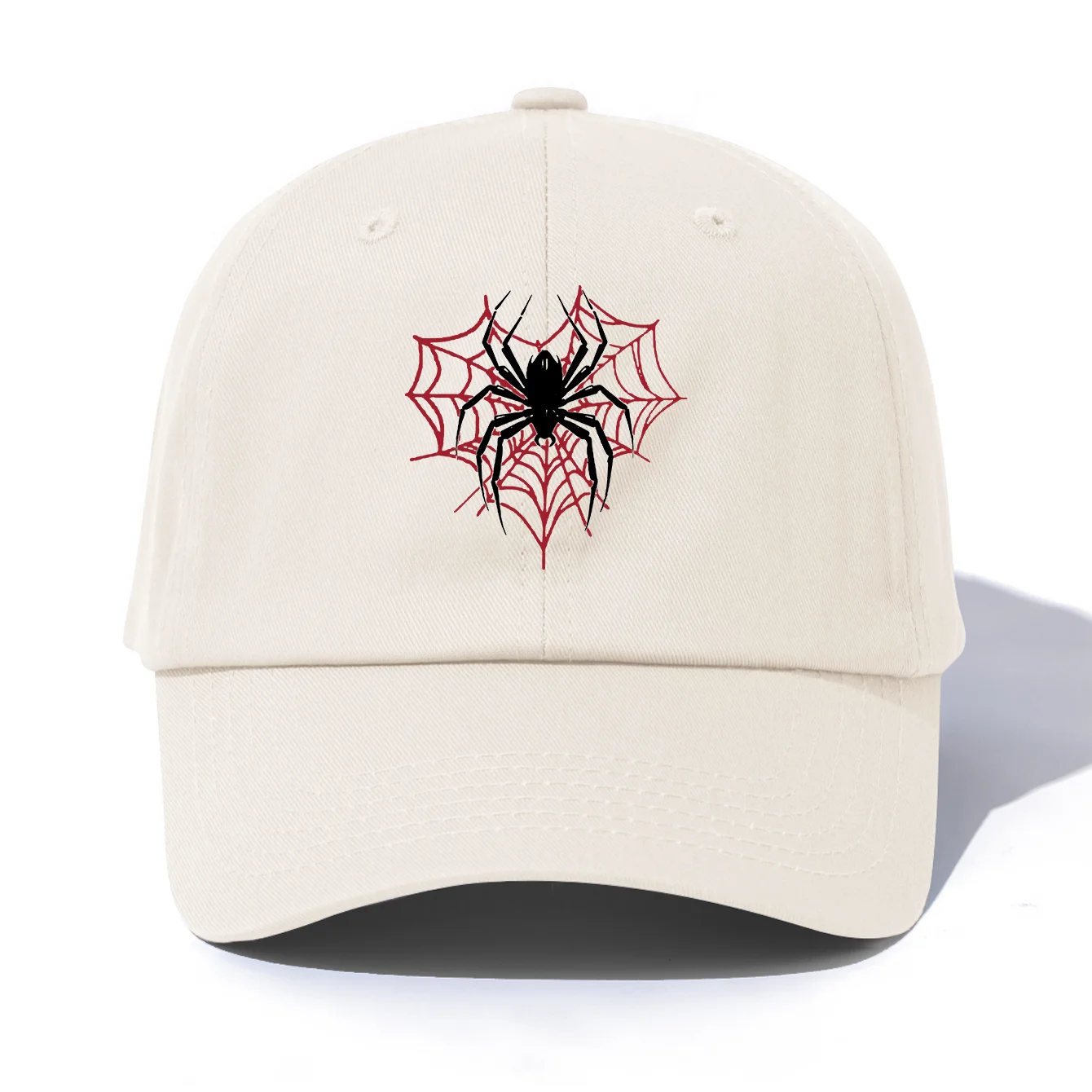 1pc Spider Print Baseball Cap for Adults,Minimalist Retro Style Casual Soft Adjustable Dad Hat,Perfect As Gift