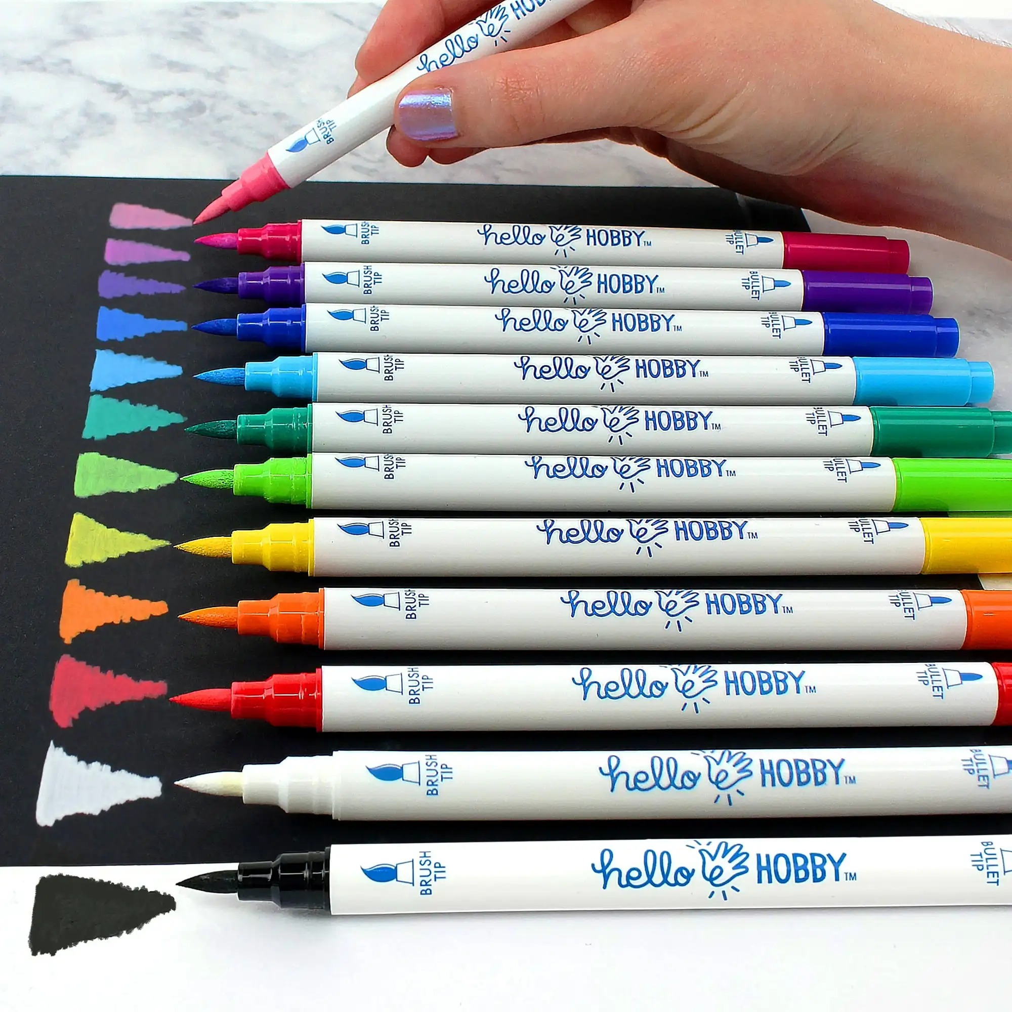 

Hello Hobby Detail Acrylic Paint Markers, 12 Count
