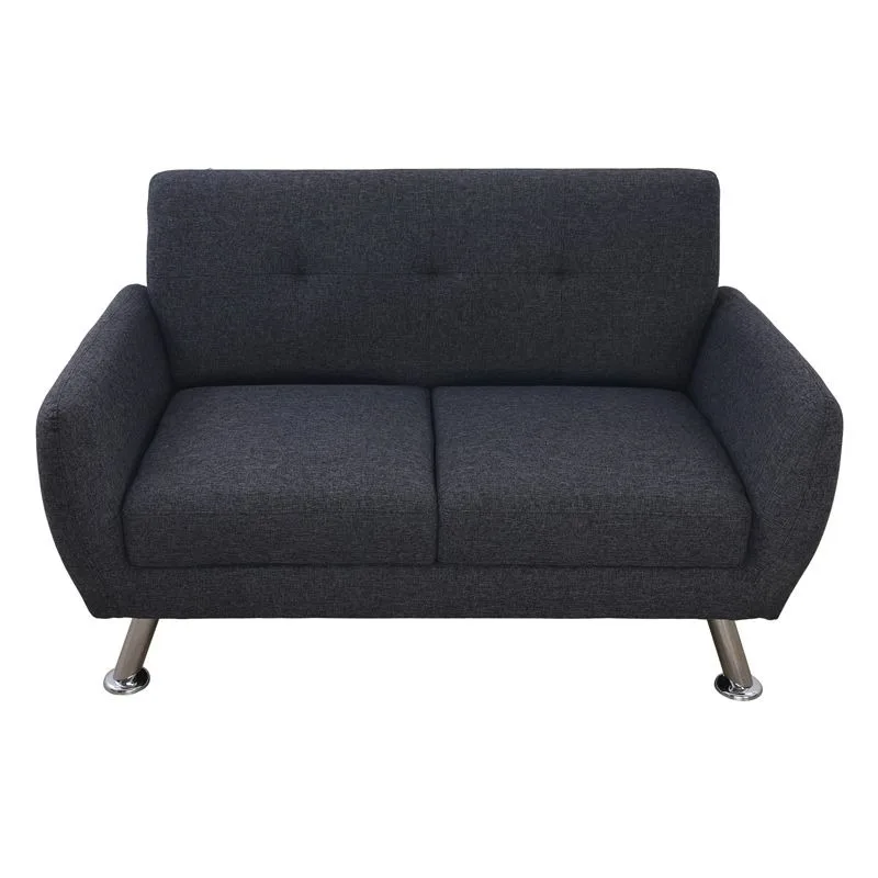 

Black Grey Linen Living Room Loveseat sofas for living room