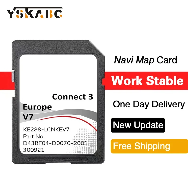 Najnowsza wersja dla Nissan Connect 3 V7 Zaktualizowana karta SD 2022 V7 LCN3 Juke Qashqai