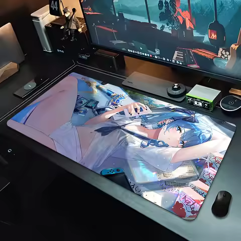 Hoshimati Suisei Mouse Pad Gaming Accessories Office Gamer Keyboard Desk Mat Non-Slip Laptop ground mat Large PC carpet Mousepad