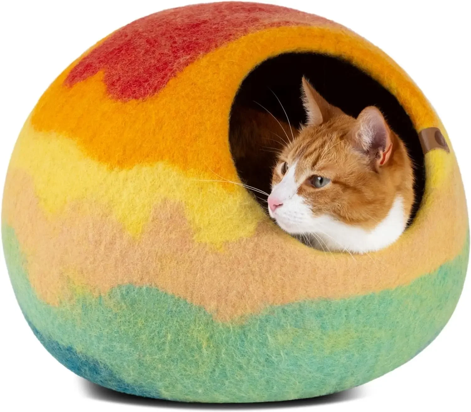 

Fashion Minimalist Handmade Medium Tucson Sunset Cat Cave – Premium Felt Cat Bed for Indoor Cat