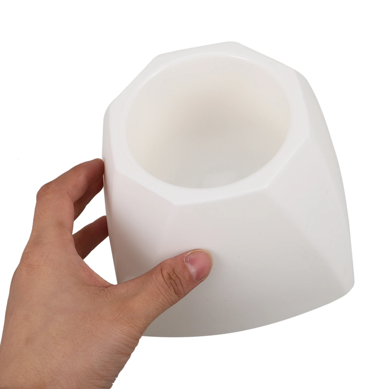 

4pcs Toilet Brush Base Plastic White Bathroom Household Holder Cup Bowl Stand Rack Container Easy Cleaning Versatile
