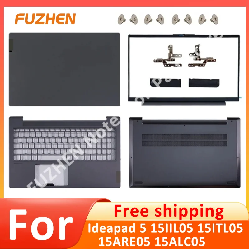 

New Case For Ideapad 5 15IIL05 15ARE05 15ITL05 15ALC05 2020 2021 LCD Back Cover Front Bezel Hinges Rear Lid Top Back Case