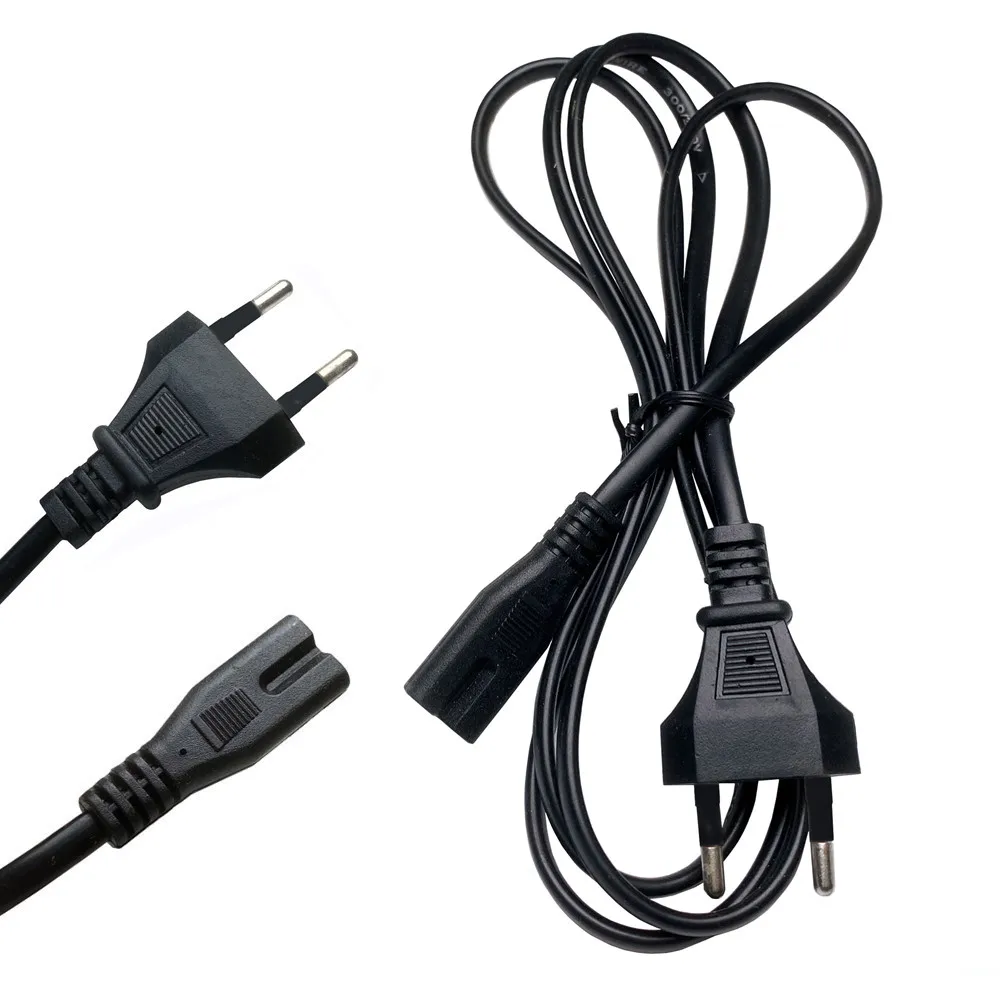 Power Cable 2pin IEC320 C7 EU US Power Extension Cord For Dell Laptop Charger Canon Epson Printer Radio Speaker PS4 XBOX One