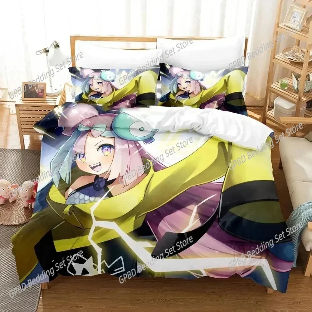 

Anime Nanjyamo Kawaii Iono Comfortable Duvet Quilt Cover Pillowcase Bedding Set Children Bedroom Decoration Home Textile