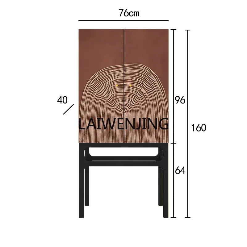 

SGF solid wood tall cabinet dining side living room entrance multi-functional locker integrated
