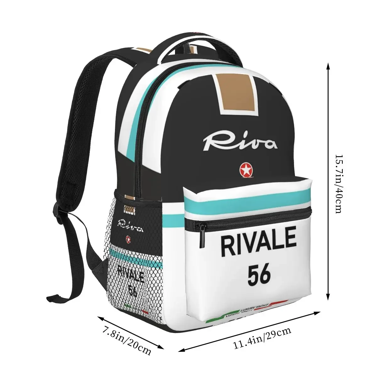 Rivale Riva Aquarama mochilas Vintage para niños y niñas, Bolsa Escolar, bolsa de hombro, Italia, Riviera francesa, Monaco