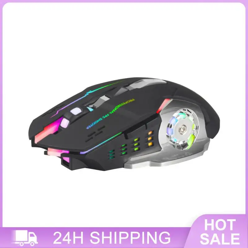 Mouse Energy-saving Electricity Relieves Hand Fatigue Rgb Mouse Rechargeable Or Battery Color Luminescence Mute Mouse