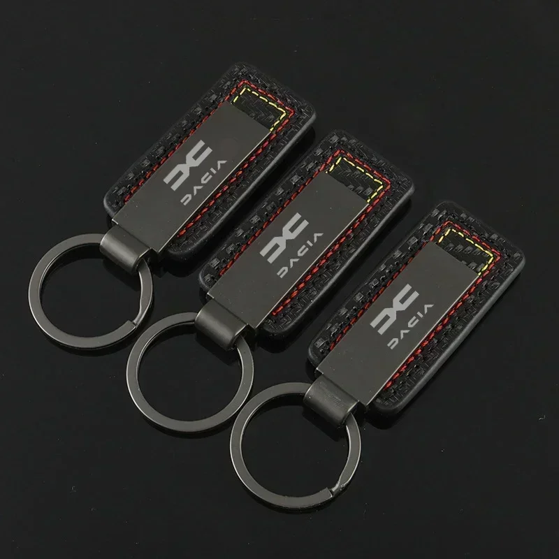 Alloy Car Keychain for Renault Dacia Duster Spring Logan Sandero Jogger Lodgy Bigster Dokker 2023 2024 Key Chain Rings Gifts