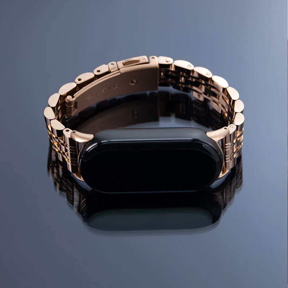 Luxus Metall Armband Für Xiaomi Mi Band 10 9 8 Armband Für Xiaomi Mi Band 8/9/10 Edelstahl faltschließe Armband