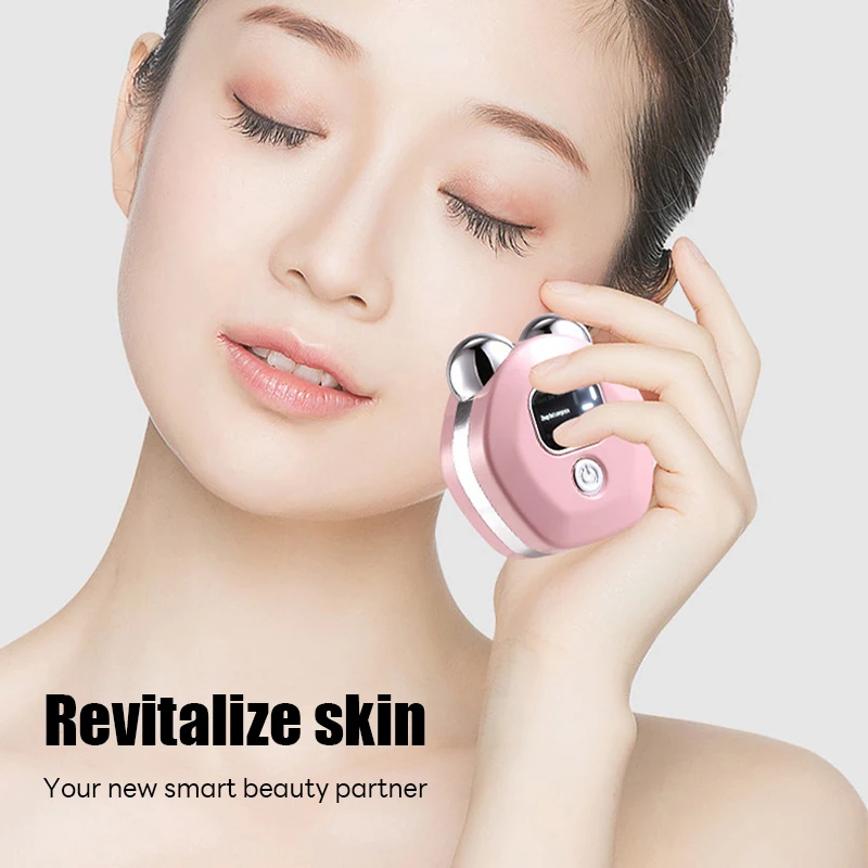 Masseur électrique pour le visage, rouleau de levage en V, raffermissement du rajeunissement de la peau, compresse chaude, Massage de beauté, outils de soins à microcourant