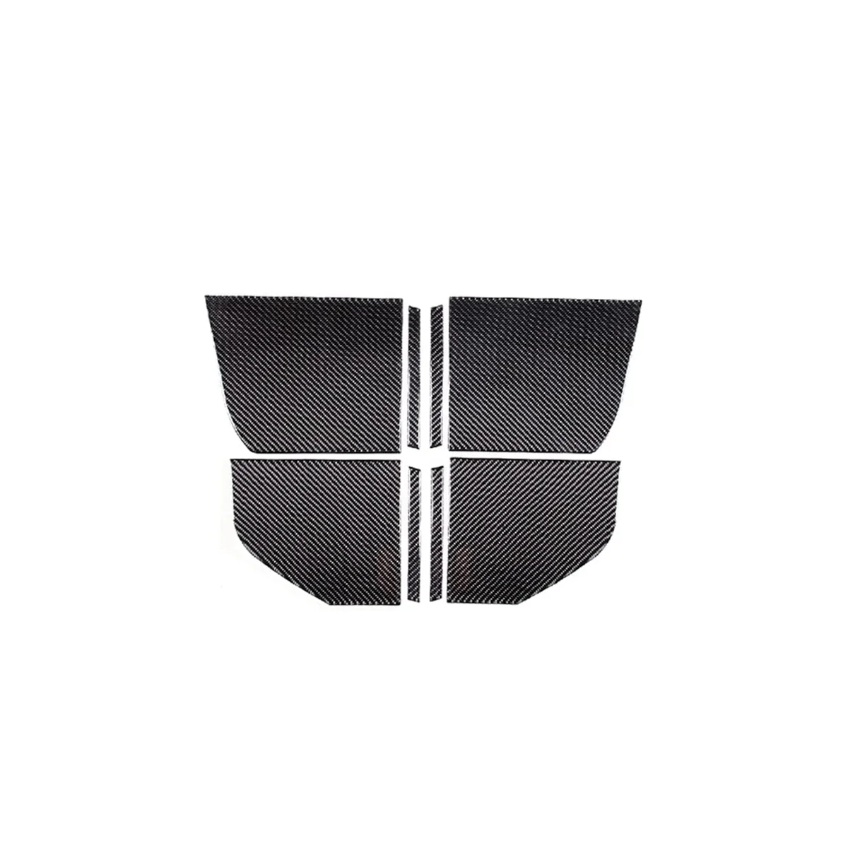 

Car Inner Door Anti Kick Decorative Panel Trim Stickers for Ford Maverick 2022 2023 Accessories - Soft Carbon Fiber