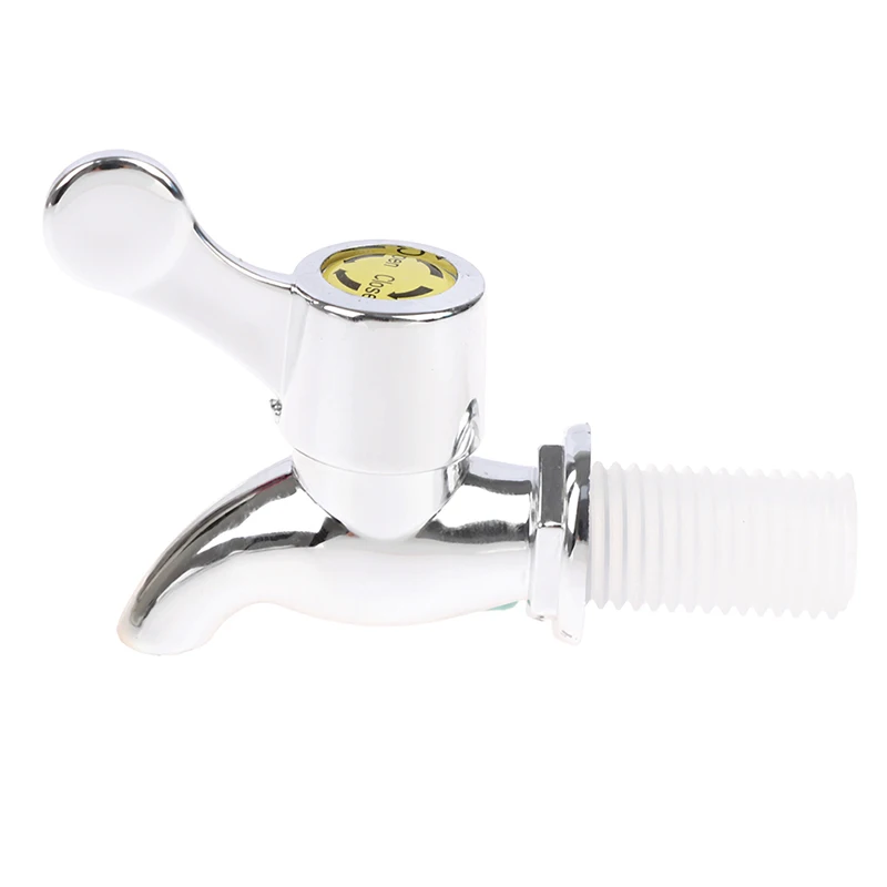1Pc 17MM Silver Dispenser Tap Fit Glass Wine Bottle Jar Water Tank Spigot Replacement Fitting