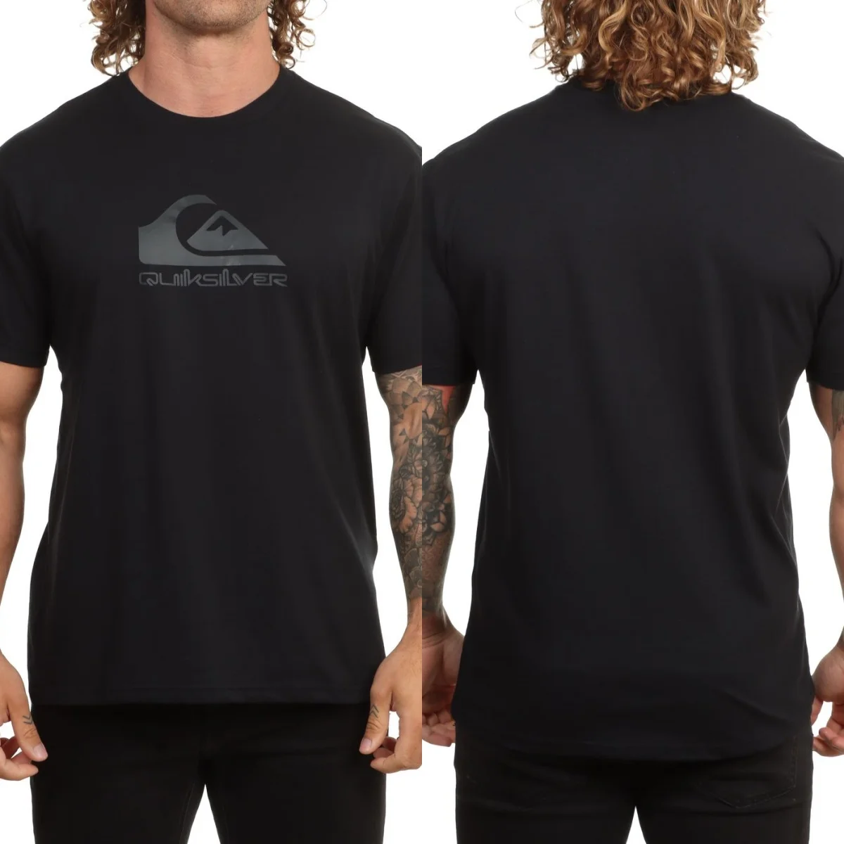 Rare Quik Surfing Silver Graphic Cotton T-shirt Unisex Summer Short Sleeve Fashion Brand Tee Luxury Casual Vintage Tees view 3