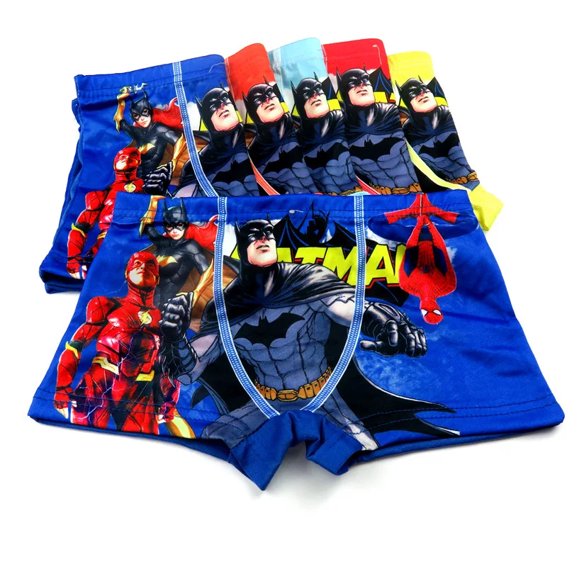 Spiderman Panties for Kids Boys Anime Avengers Underwear Cartoon Printed Cotton Children Underwear Christmas Gift