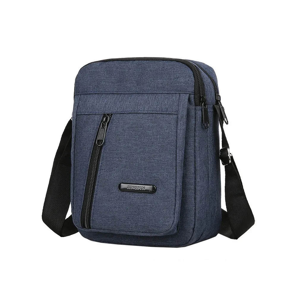 

Fashion Canvas Men's Crossbody Bags Large Capacity Adjustable Strap Shoulder Bag Multifunction Business Handbags Travel