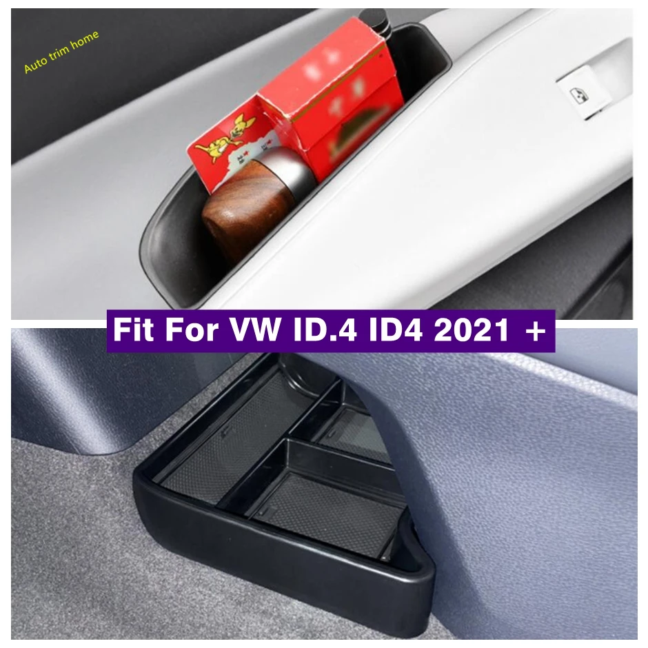 

Door Handle Central Armrest Container Holder Tray Storage Box Organizer For VW Volkswagen ID.4 ID4 202 - 2023 Car Accessories