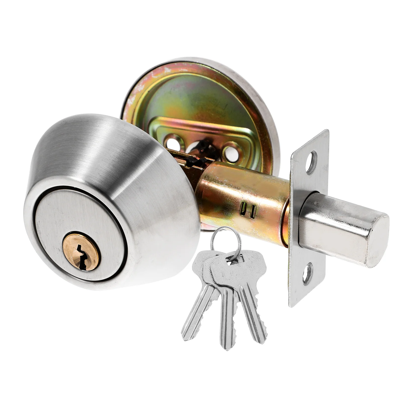 

Single Sided Deadbolt Locks 35mm 50mm Door Thickness Auxiliary Lock Heavy Duty Cylinder Contemporary Gate Security Solution