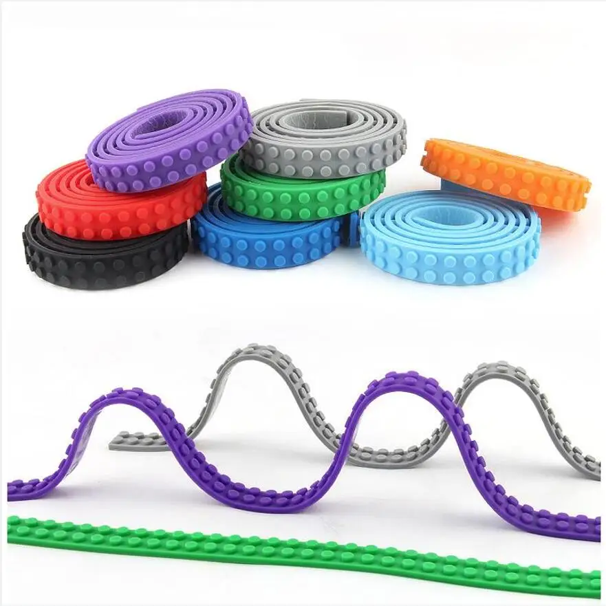 Blockband-Basisstreifen, zweireihig, 2*116 Punkte, 92 cm, beliebig zuschneidbar, kompatibel mit Lego DIY Bausteinen, kreatives Spielzeug in großen Mengen – Detail 15