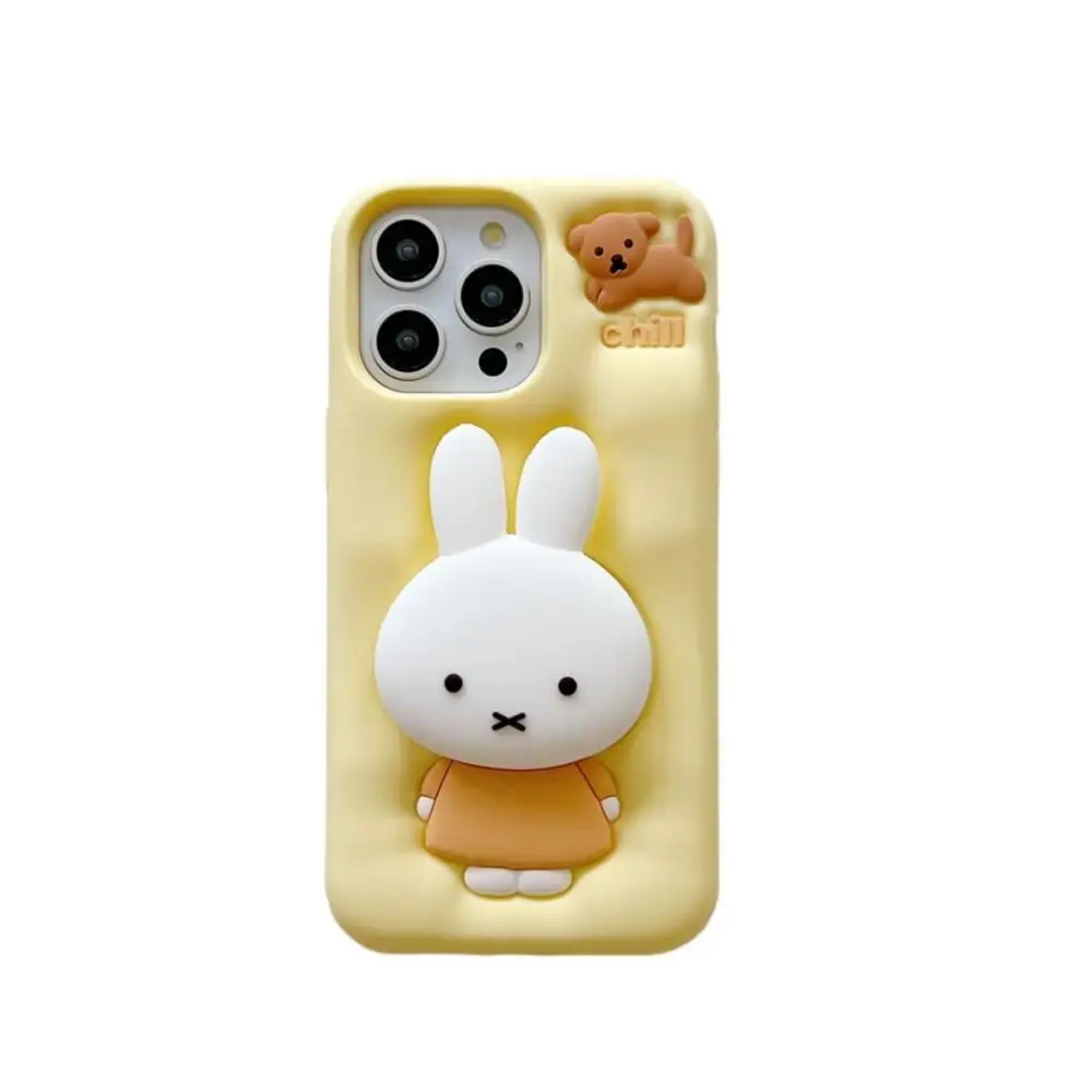 Miffy Rabbit Cute Phone Case Rabbit Silicone Phone Case Is Suitable for Iphone16 15 14 13Promax Serie with High Appearance Level