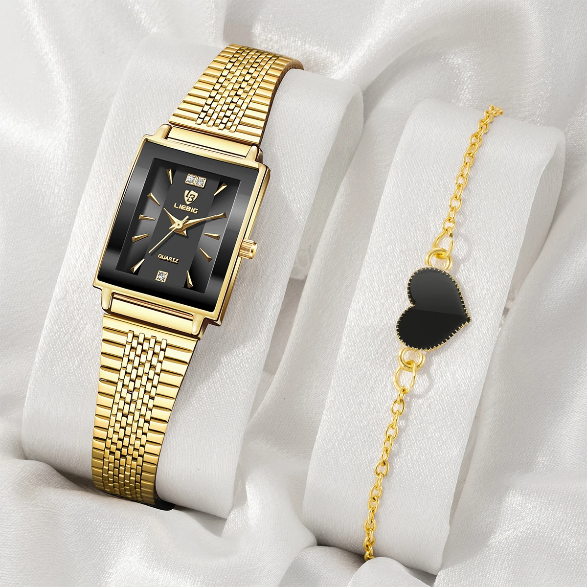 

Элегантные кварцевые наручные часы, простые модные автоматические часы с ремешком из нержавеющей стали для женщин, Relogio Feminino