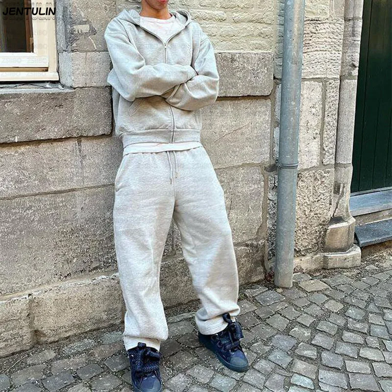 Men's Loose Casual Jogger Pants Elastic Waist Fleece Lined Winter Sports Sweatpants Drawstring Design Set Men Clothing Women