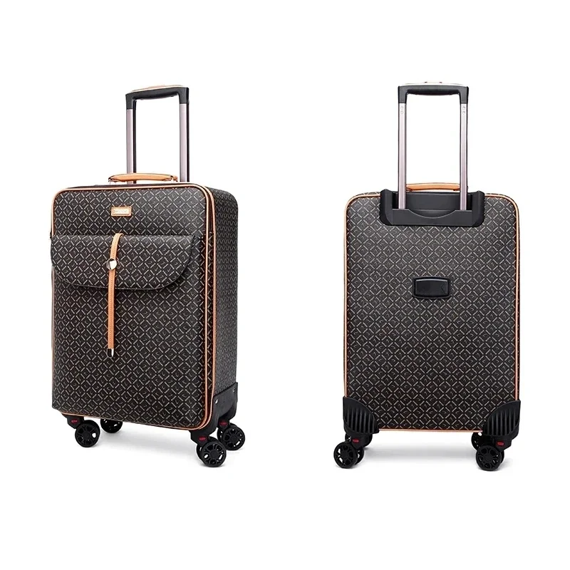 Mode Vintage Pak Bagage Met Handtas 16 Inch Koffer 20/24/28 Inch Roller Trolley Case Hoge Kwaliteit Zakelijke Reistassen