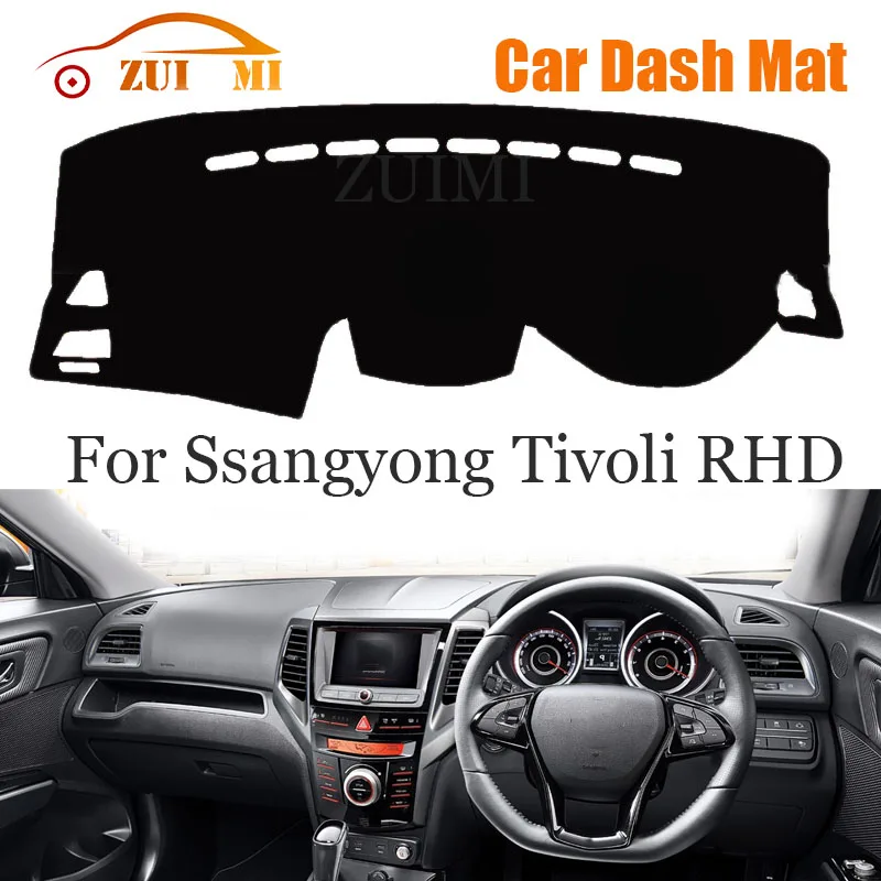 ZUIMI Dashboard Cover Dash Mat Dashmat For Ssangyong Tivoli LHD RHD Dash Board Cover Pad Sun Shade