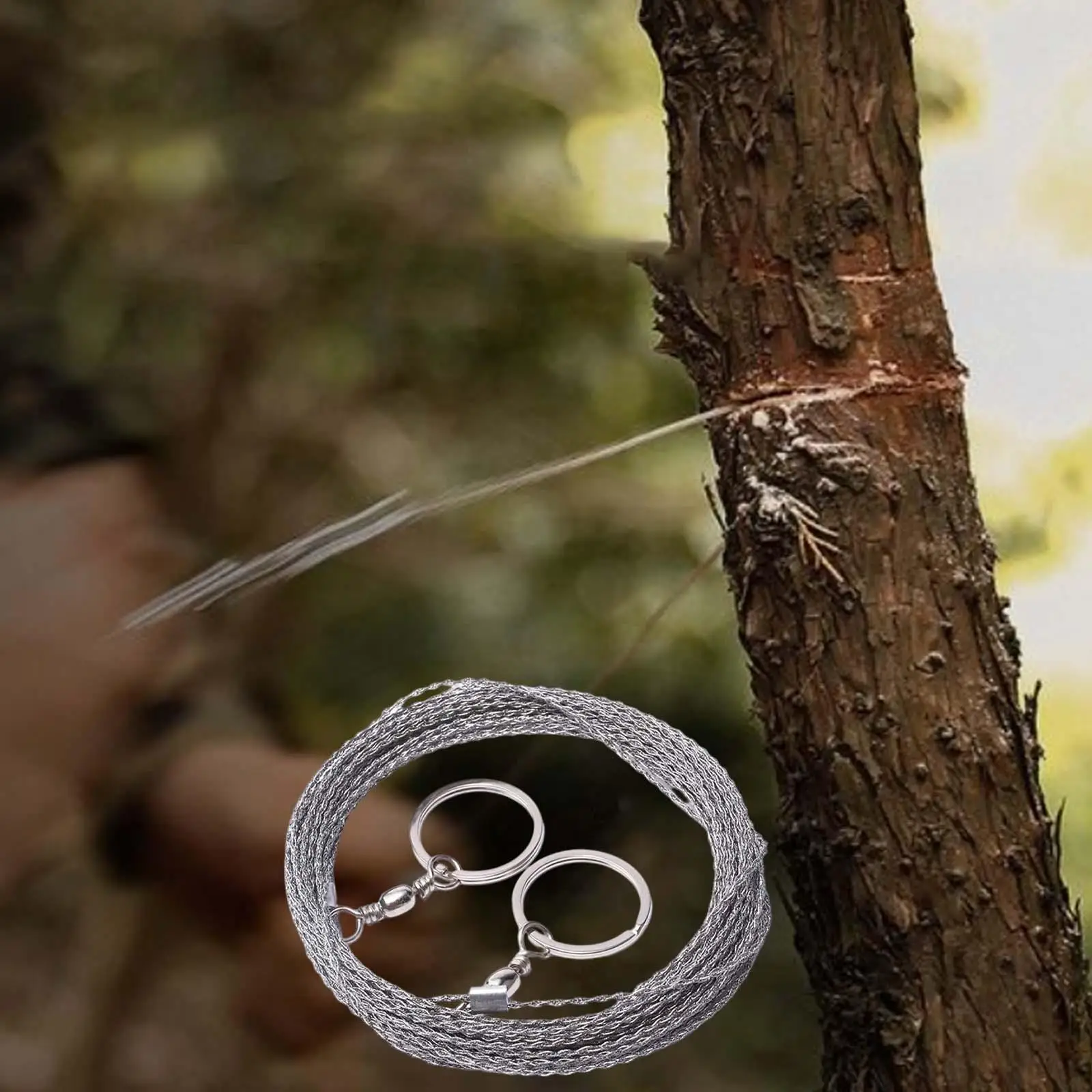 

Wire Saw for Wood Survival Flexible Hand Chainsaw Pocket Wire Saw Rope Chainsaw