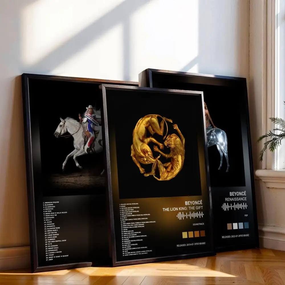 Beyoncé Poster Musik Album Cover für Zimmer Leinwand Malerei Druck Kunst Home Wand Dekor Bild Geschenk