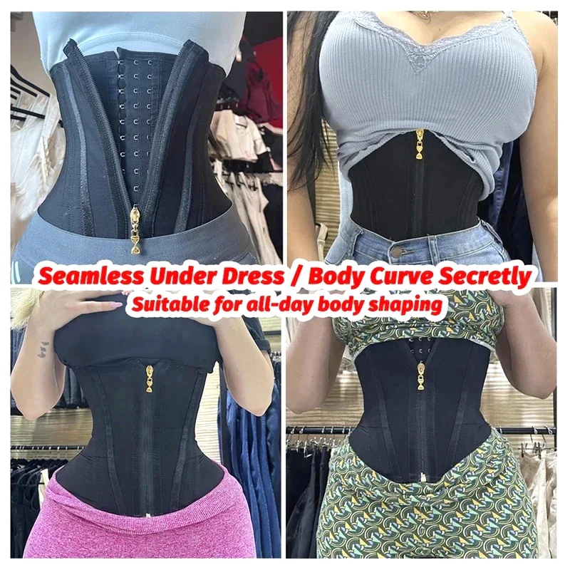 Mesh Corset Shapewear Fajas Colombian Girdle Hourglass Body Sculpting Binder Belt Modeling Strap Postpartum Shaper Waist Trainer