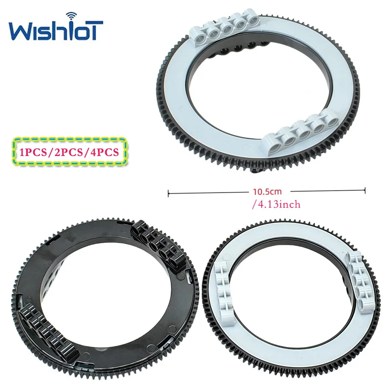 1PCS/2PCS/4PCS 104-tooth Large Turntable Technology Building Blocks Parts Toys Assembly Modified MOC Bricks DIY Accessories