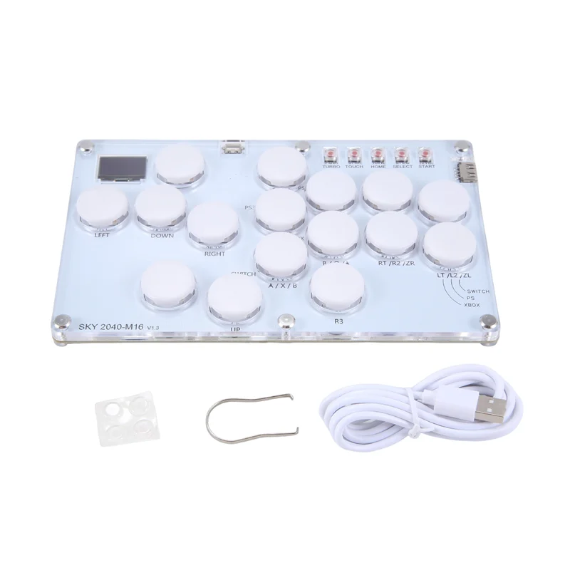 A30F-16Key Joystick Hitbox Keyboard Arcade Stick Controller For PS4/PS3/Switch/Steam Arcade Hitbox Controller Fight Sticks