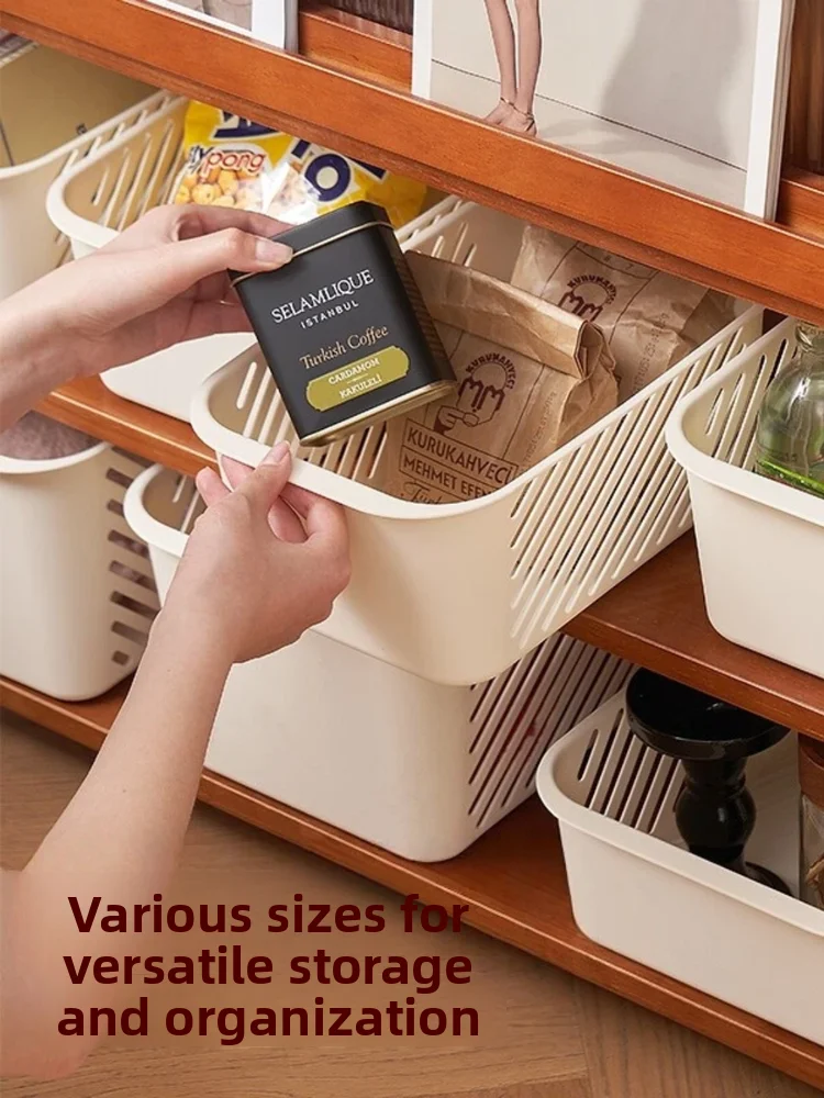 

Japanese Style Plastic Storage Box for Household Miscellaneous Items Bathroom Kitchen Snacks Toys Desktop Organizer Basket